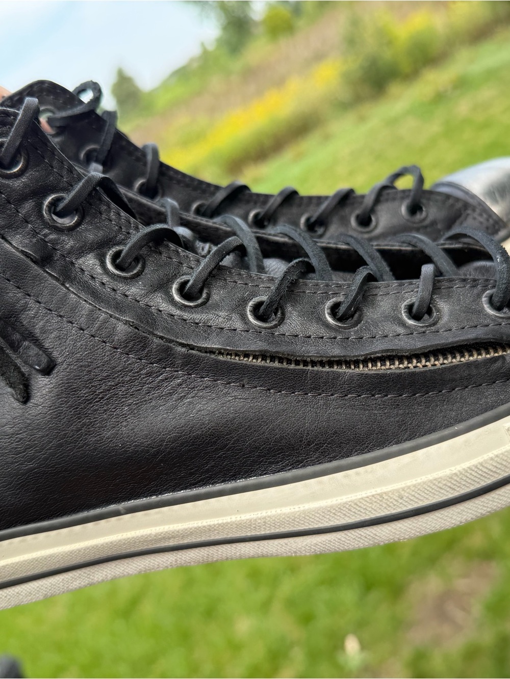 RARE Converse x John Varvatos Metal Toe Double Zip High Top Sneakers - Picture 13 of 14